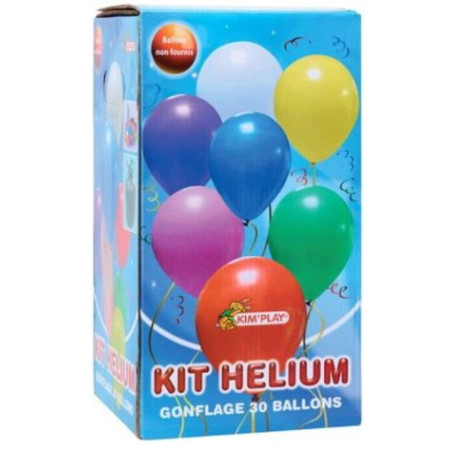 Kit Hélium gonflage 30 Ballons - KIM'PLAY - KP1201