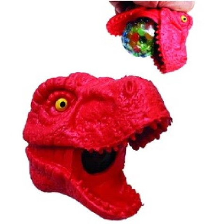 Tête de dinosaure à presser Rouge KIM'PLAY - Dès 3 ans