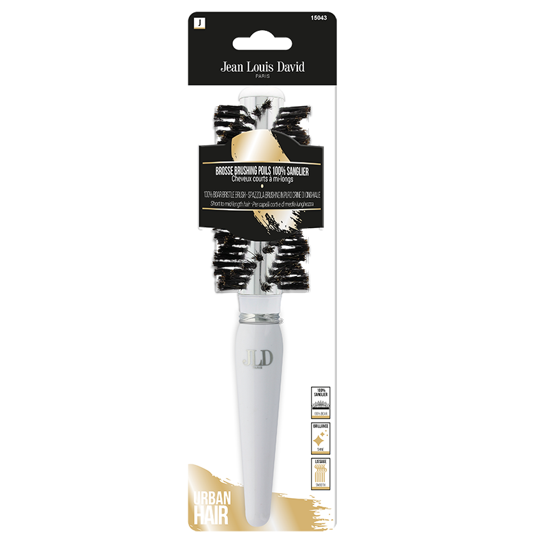 Brosse Brushing Poils 100% sanglier MM - JEAN LOUIS DAVID - JLD15043
