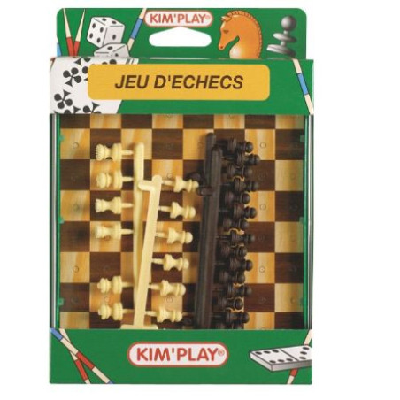 Jeu déchecs de voyage 14x17cm KIM'PLAY - Dès 3 ans