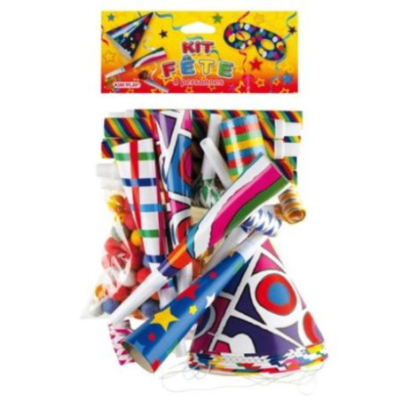 Kit de fête d'anniversaire pour 8 personnes - KIM'PLAY - KP31122