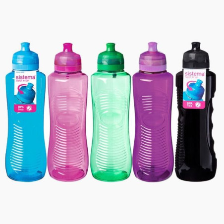 Gourde Gripper hydrate 800mL Noir - SISTEMA - SA850