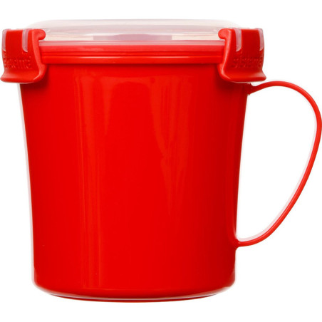Mug à soupe micro-ondes 656mL Rouge - SISTEMA - SA1107