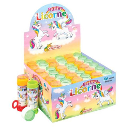 Bulles de savon Licorne 60mL KIM'PLAY - Dès 3 ans