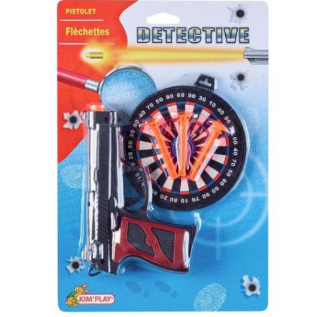 Panoplie Pistolet avec Flèches et Cible KIM'PLAY - Dès 5 ans
