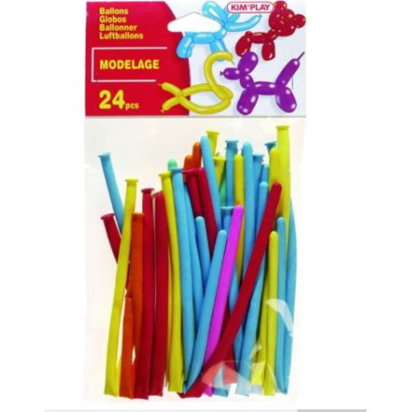 24 Ballons de Modelage KIM'PLAY  Dès 5 ans