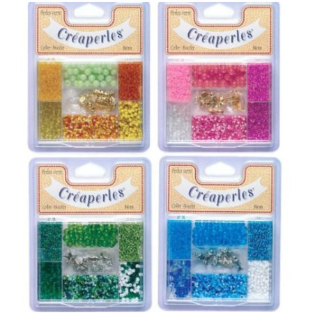 Kit création bijoux CréaPerles Plastique Assorties KIM'PLAY - Dès 3 ans
