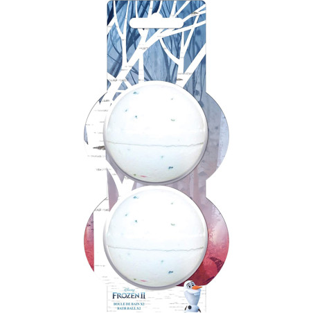 Lot de 2 boules de bain La Reine des Neiges 2 Blanc - DISNEY - RDN7023