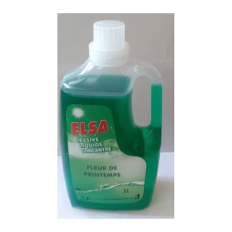 Lessive liquide Machine concentrée Fleur de Printemps 3L - ELSA - PP613097