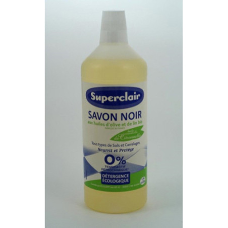Savon noir aux huiles d'olives et de lin Bio 1L - SUPERCLAIR - SC4