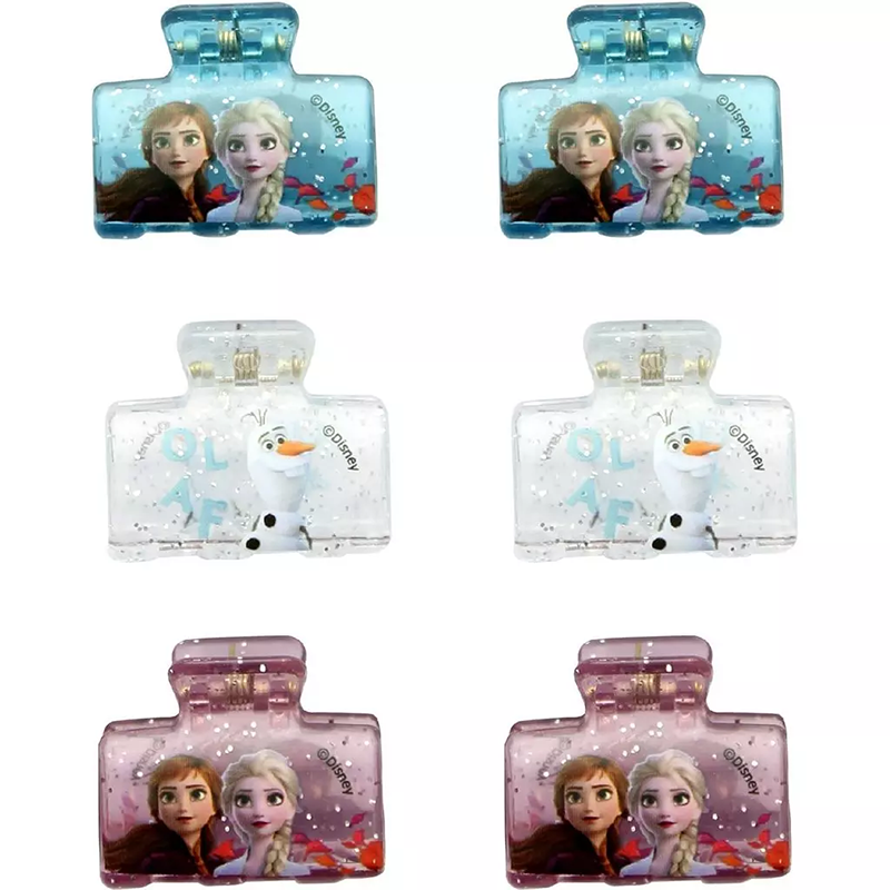 Lot de 6 mini pinces à cheveux pailletées La Reine des Neiges 2 - DISNEY - RDN7008