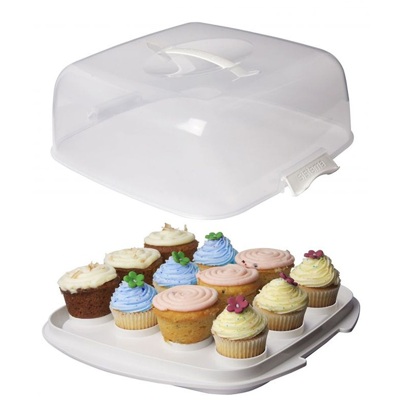 Boîte à gâteaux Bake It 8,8L Blanc - SISTEMA - SA012609