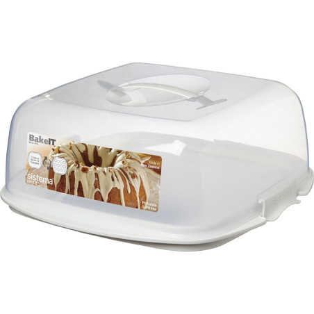 Boîte à gâteaux Bake It 8,8L Blanc - SISTEMA - SA012609