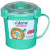 Mug à soupe en plastique pour micro-ondes 656ml - SISTEMA - SA21107