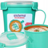 Mug à soupe en plastique pour micro-ondes 656ml - SISTEMA - SA21107