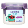 Boîte hermétique petit-déjeuner To Go avec clips colorés 530ml - SISTEMA - SA21355