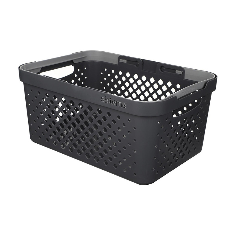 Panier Home 18,5L Noir - SISTEMA - SA51216