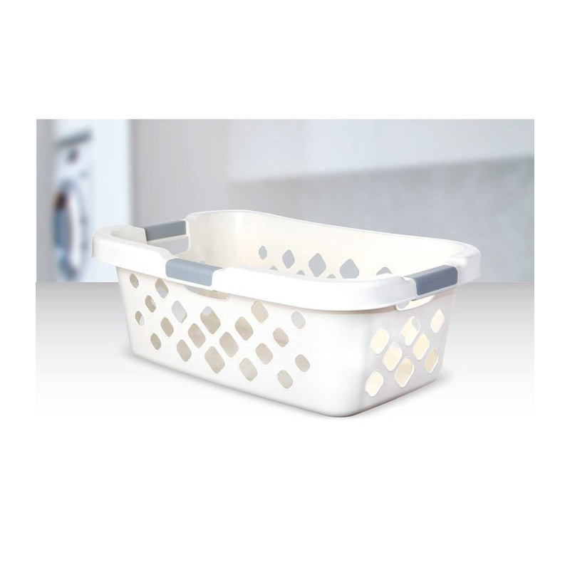 Panier à linge Home 37L Blanc - SISTEMA - SA51255