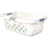 Panier à linge Home 37L Blanc - SISTEMA - SA51255