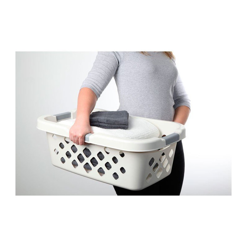 Panier à linge Home 37L Blanc - SISTEMA - SA51255