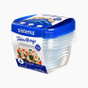 Set de 4 boîtes hermétiques carrées TakeAlongs 1,2L Bleu - SISTEMA - SA54110