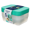 Set de 5 boîtes hermétiques Nest It 3 compartiments 1,9 L Vert - SISTEMA - SA59175