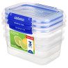 Set de 3 boîtes hermétiques Klip it Plus 1 L Bleu - SISTEMA - SA881613