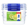 Set de 3 boîtes hermétiques Klip it Plus 1 L Bleu - SISTEMA - SA881613