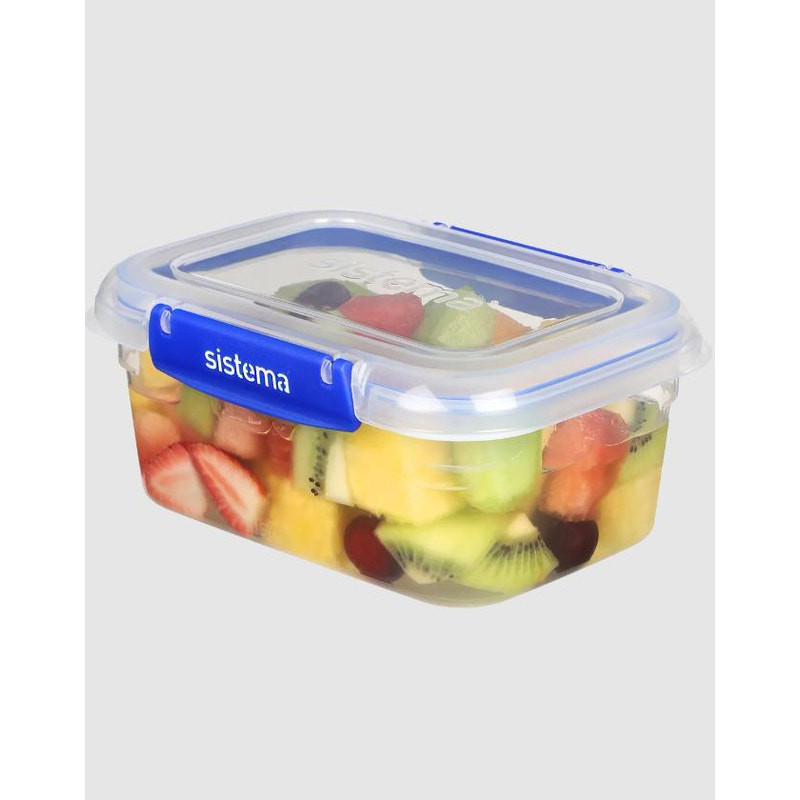 Set de 3 boîtes hermétiques Klip it Plus 1 L Bleu - SISTEMA - SA881613
