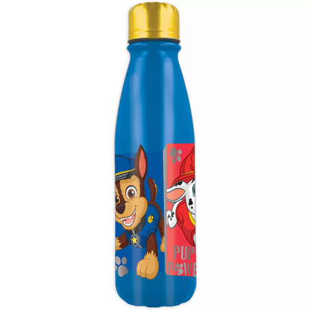 Gourde en aluminium Pat' Patrouille 600ml Bleu métallisé - STOR - ST74640