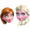 6 Masques d'anniversaire La Reine des Neiges 2 Anna et Elsa - PROCOS - PR85967
