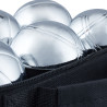 Set pétanque métal 6 boules Argenté/Noir KIM'PLAY - Dès 8 ans