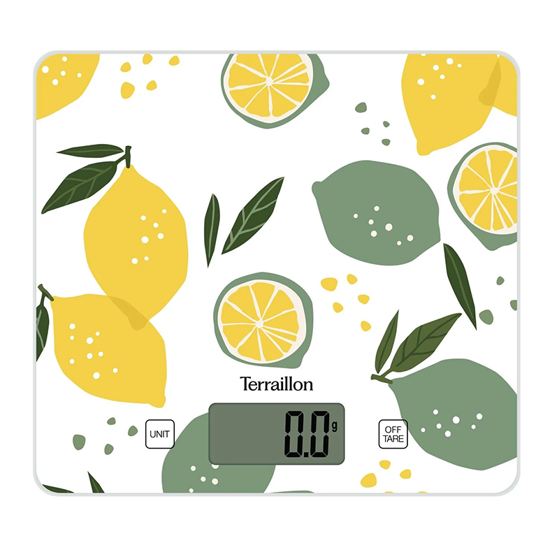 Balance de cuisine verre 3kg Vert/Jaune – TERRAILLON - TER15261