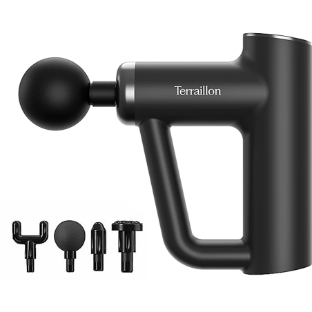Pistolet de massage Fitness Massager Métal Noir - TERRAILLON - TER15366