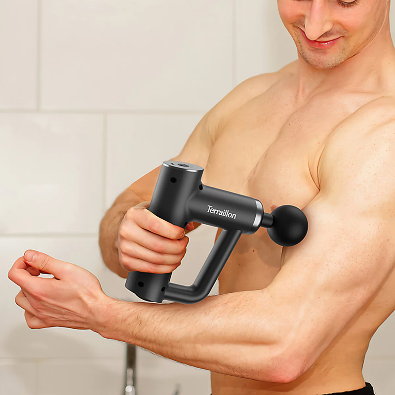Pistolet de massage Fitness Massager Métal Noir - TERRAILLON - TER15366
