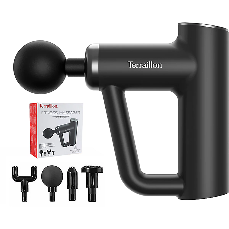 Pistolet de massage Fitness Massager Métal Noir - TERRAILLON - TER15366