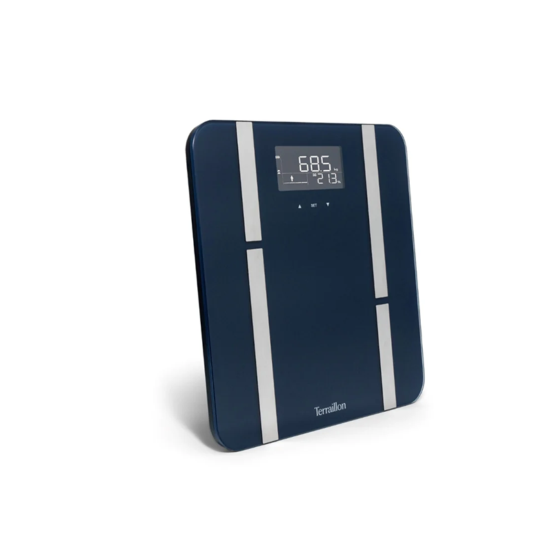 Pèse-personne impédancemètre X-Line Fit Verre Bleu - TERRAILLON - TER15402