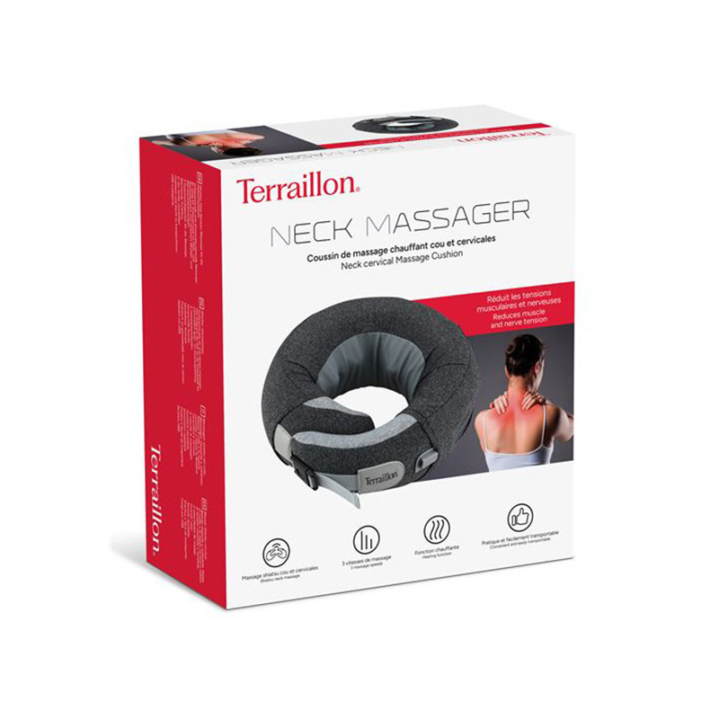 Appareil de massage cervical Neck Massager 3 vitesses Gris - TERRAILLON - TER15310