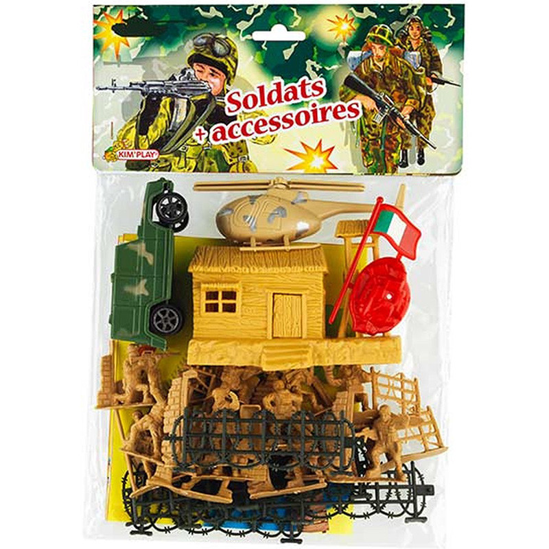 Blister de petits soldats et accessoires KIM'PLAY - Dès 3 ans