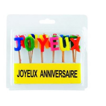Bougies Joyeux Anniversaire KIM'PLAY - Dès 3 ans