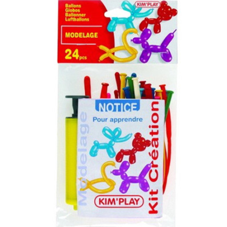 Sac de 24 ballons modelage KIM'PLAY - Dès 8 ans