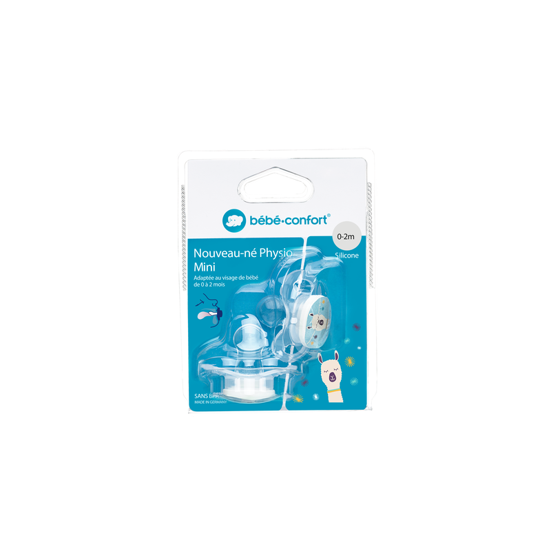 Lot de 2 sucettes Silicone Physio 0-2 Mois Transparent - BEBE CONFORT - DOR-3104201750