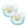 Lot de 2 sucettes Silicone Physio Air Confort 0-6 Mois Bleu/Jaune - BEBE CONFORT - DOR-3104201870
