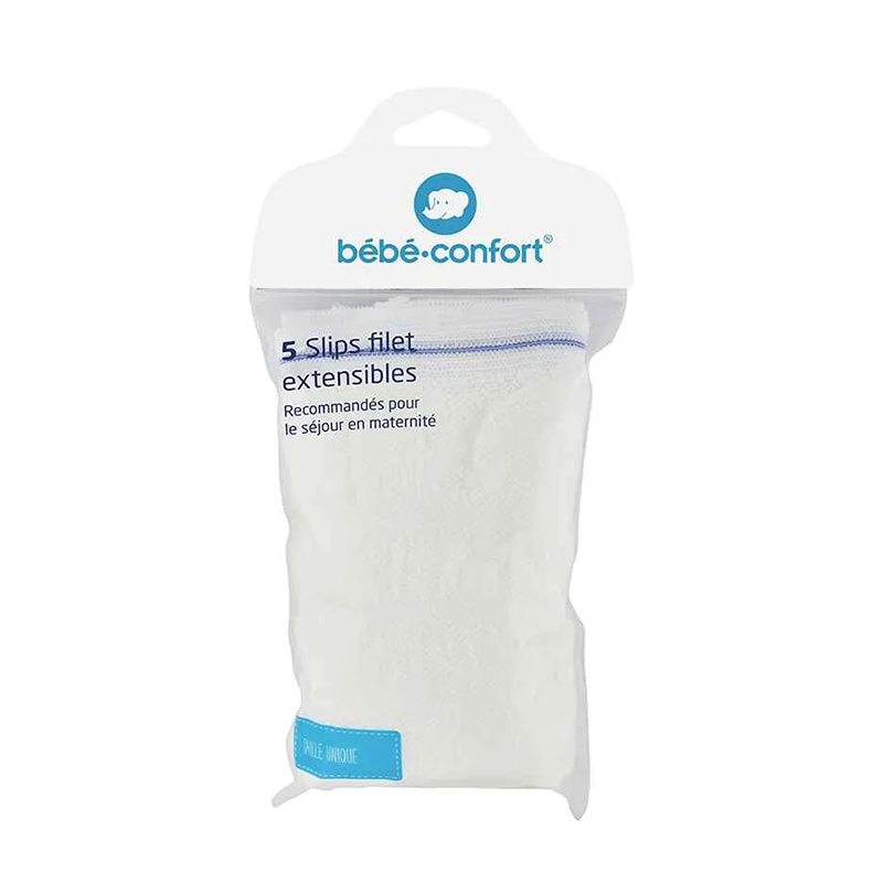 Lot de 5 slips Filet Extensible Polyester/Lycra Taille Unique Blanc - BEBE CONFORT - DOR-3101201100