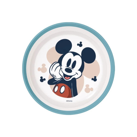 Bol Micro-ondable Anti-Dérapant Mickey Mouse 14cm Bleu - DISNEY BABY - STO-10492 