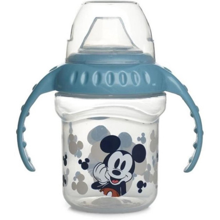 Tasse à poignées anti-fuite bec Silicone Mickey Mouse 250mL Vert - DISNEY BABY - STO-10427