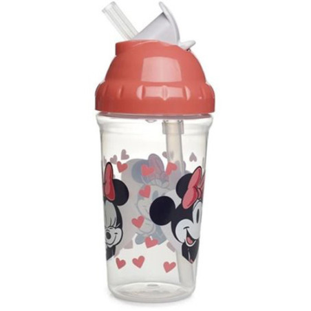 Tasse à paille anti-fuite Minnie Mouse 295mL Rose - THERMOBABY - STO-10786