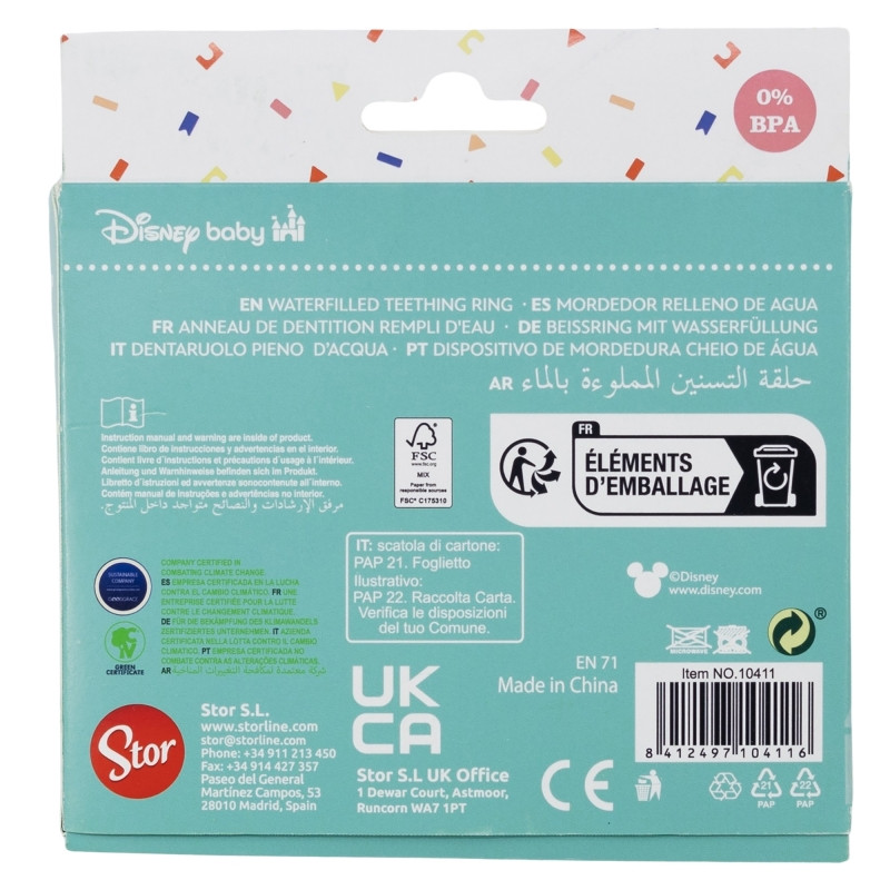 Anneau de dentition rafraîchissant Mickey Mousse – DISNEY BABY - STO-10411
