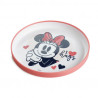 Assiette anti-dérapante Minnie Mouse Plastique 10 mois Rose - THERMOBABY - STO-10793