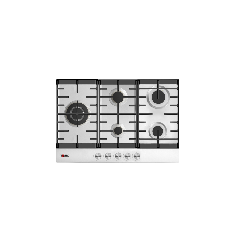 Plaque de cuisson à gaz 5 foyers Inox - DEROSSO - NDR-PG75I-L